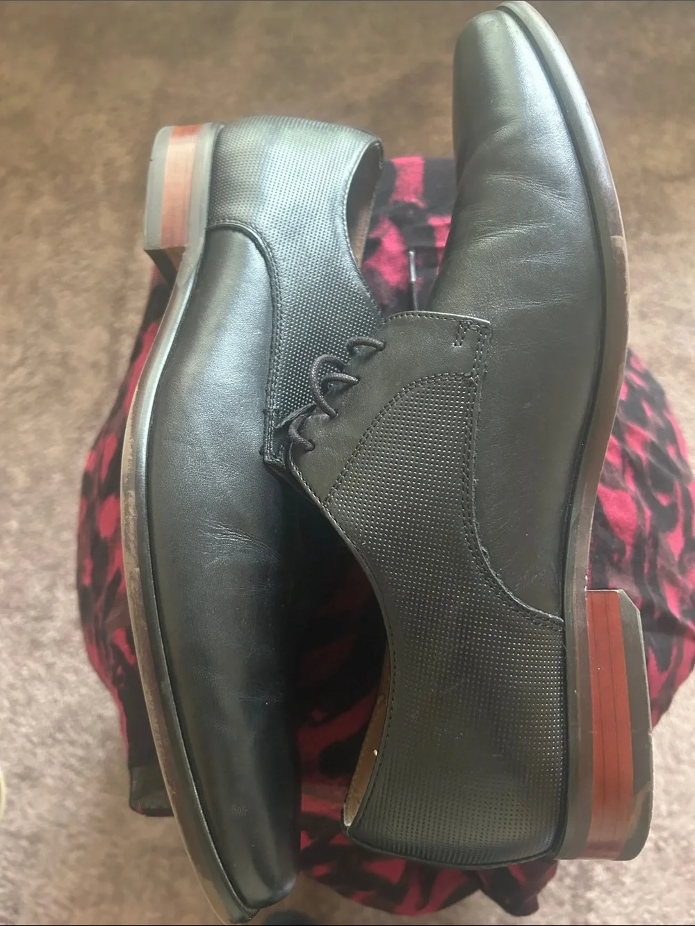 Florsheim Postino Plain Toe Oxford Black Leather Men's Lace-Up Dress Shoes